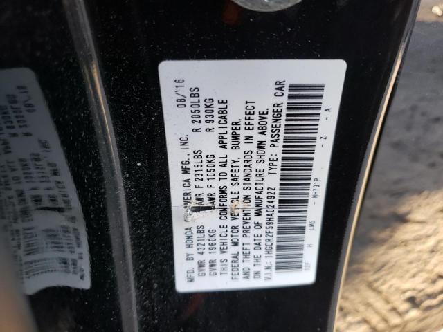 2017 HONDA ACCORD SPO - 1HGCR2F59HA024922