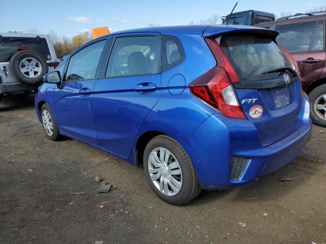 HONDA FIT LX 2016 blue hatchbac gas JHMGK5H50GX007407 photo #3