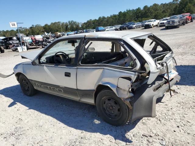 GEO METRO 1990 silver  gas 2C1MR2466L6018173 photo #3