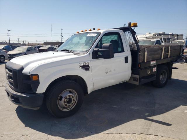 FORD F350 SUPER 2008 white chassis diesel 1FDWF36R78EE43871 photo #1