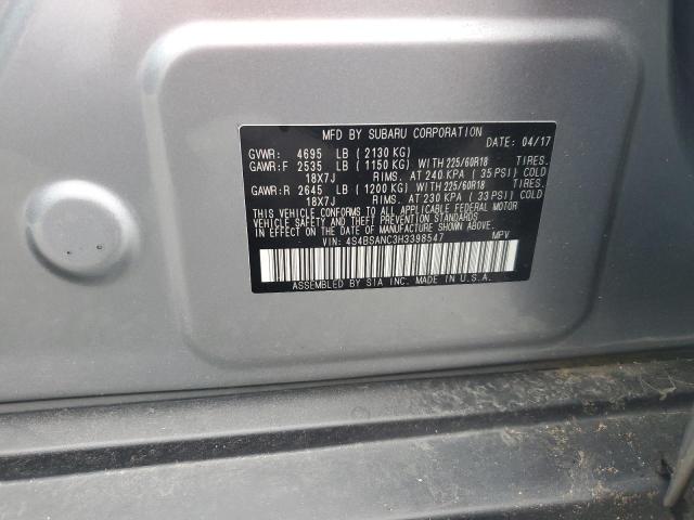 2017 SUBARU OUTBACK 2. - 4S4BSANC3H3398547