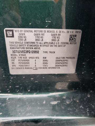 2015 GMC SIERRA K15 - 3GTU2VEC3FG120892