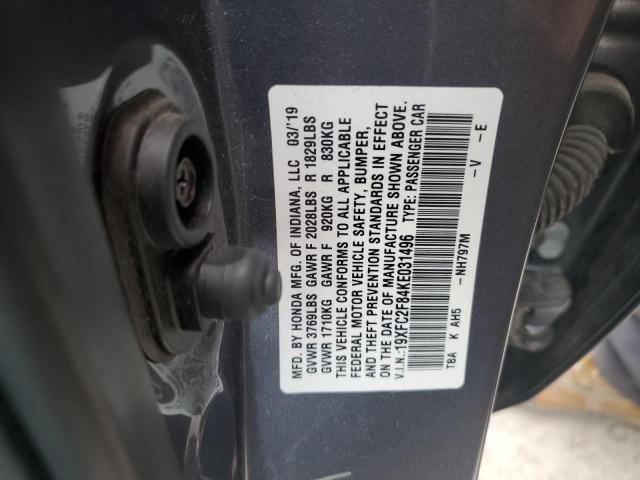 2019 HONDA CIVIC SPOR - 19XFC2F84KE031496