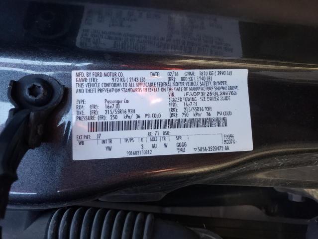 VIN 1FADP3F25GL289768 2016 Ford Focus, SE no.12