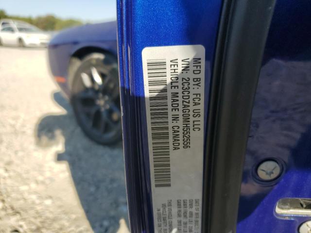 2021 DODGE CHALLENGER - 2C3CDZAG0MH552556