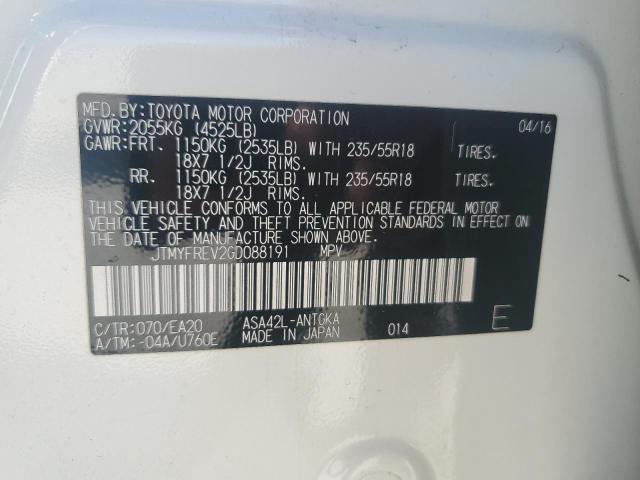 2016 TOYOTA RAV4 LIMIT - JTMYFREV2GD088191