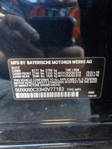 VIN 5UXKR0C33H0V77183 2017 BMW X5, Xdrive35I no.13