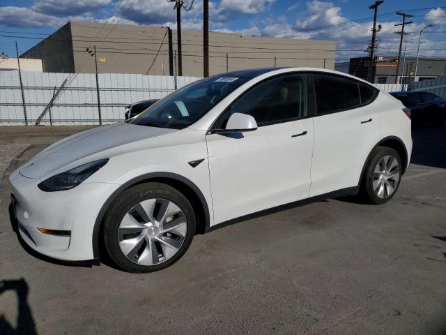 TESLA MODEL Y 2021 white  electric 5YJYGDEE7MF294420 photo #1