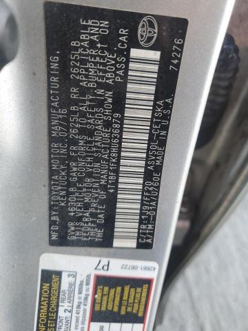 VIN 4T1BF1FK8HU636879 2017 Toyota Camry, LE no.12