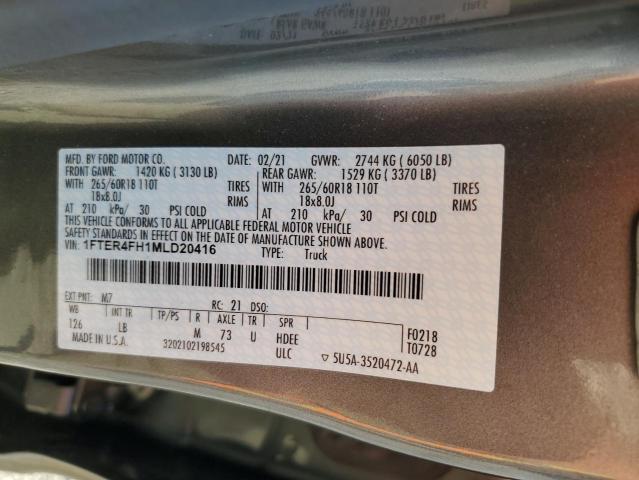 2021 FORD RANGER XL - 1FTER4FH1MLD20416