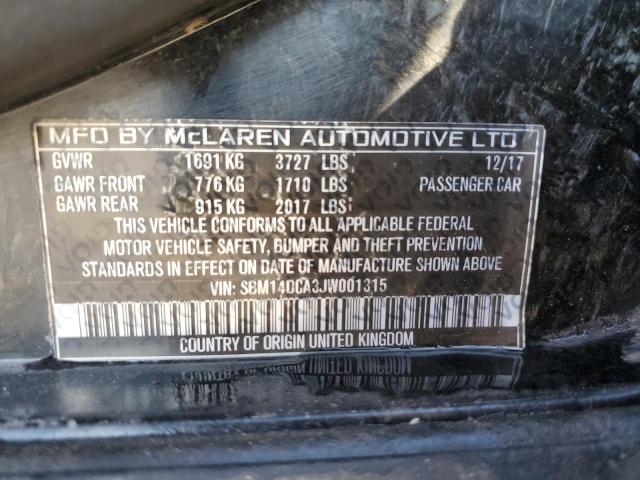 2018 MCLAREN AUTOMOTIVE 720S SBM14DCA3JW001315