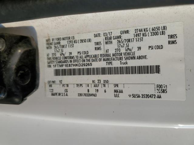 2017 FORD F150 - 1FTMF1E87HKD29265