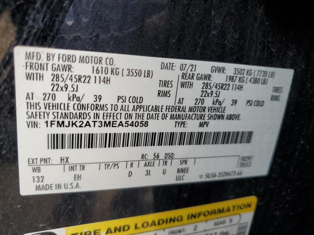 2021 FORD EXPEDITION - 1FMJK2AT3MEA54058