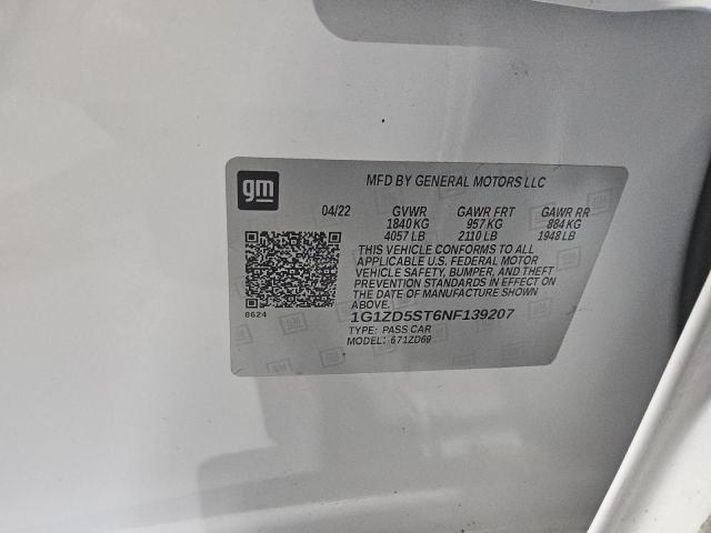 2022 CHEVROLET MALIBU LT - 1G1ZD5ST6NF139207