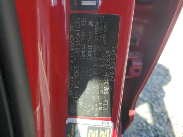 VIN KNAFX4A66F5258788 2015 KIA Forte, LX no.12