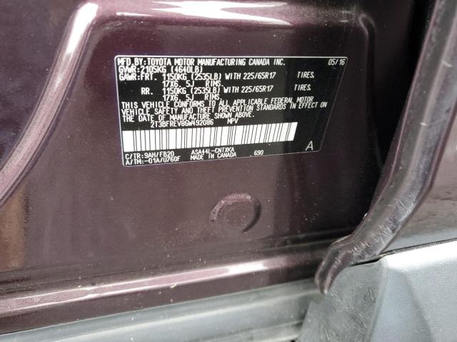 2016 TOYOTA RAV4 LE - 2T3BFREV8GW492086