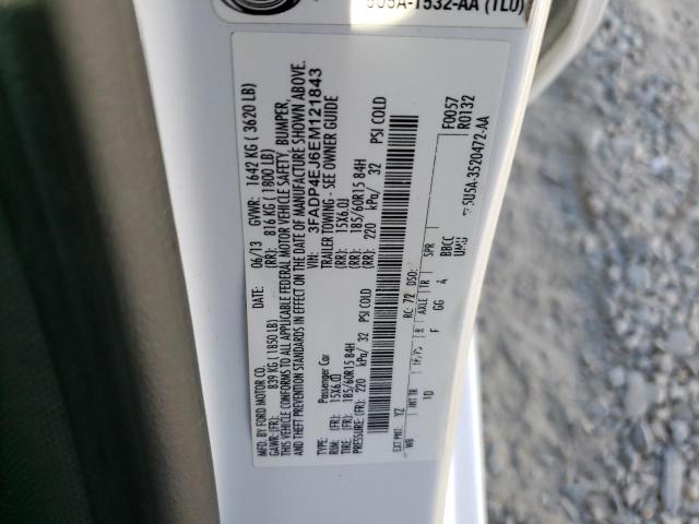 VIN 3FADP4EJ6EM121843 2014 Ford Fiesta, SE no.12