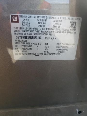 2016 CADILLAC SRX LUXURY - 3GYFNBE33GS533113