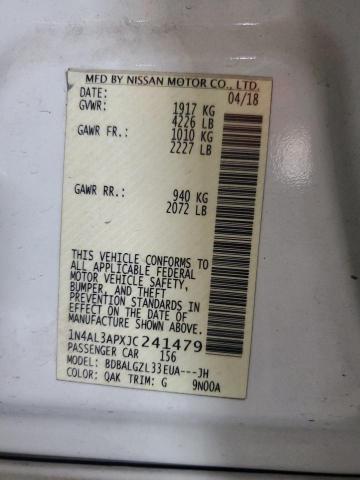 2018 NISSAN ALTIMA 2.5 - 1N4AL3APXJC241479