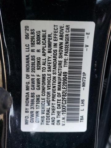 2020 HONDA CIVIC SPOR - 19XFC2F82LE209049
