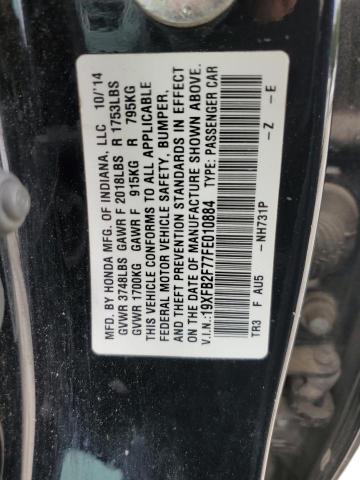 2015 HONDA CIVIC SE 19XFB2F77FE010884