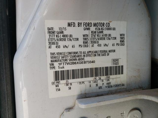 2016 FORD F250 SUPER - 1FT7W2B6XGEB73340
