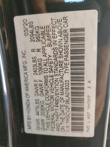 2020 HONDA ACCORD SPO - 1HGCV2F38LA018323