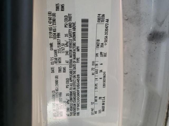 2015 FORD ESCAPE SE - 1FMCU0G90FUB64528