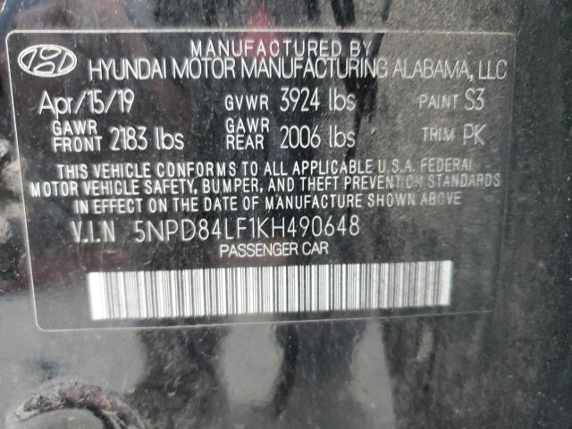 2019 HYUNDAI ELANTRA SE - 5NPD84LF1KH490648