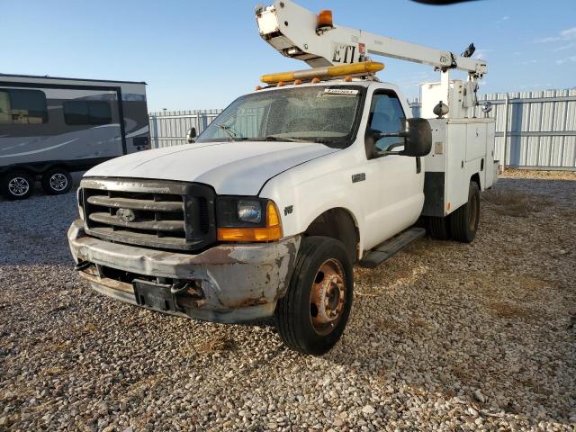 FORD F550 SUPER 2001 white chassis gas 1FDAF56S61EC60668 photo #3