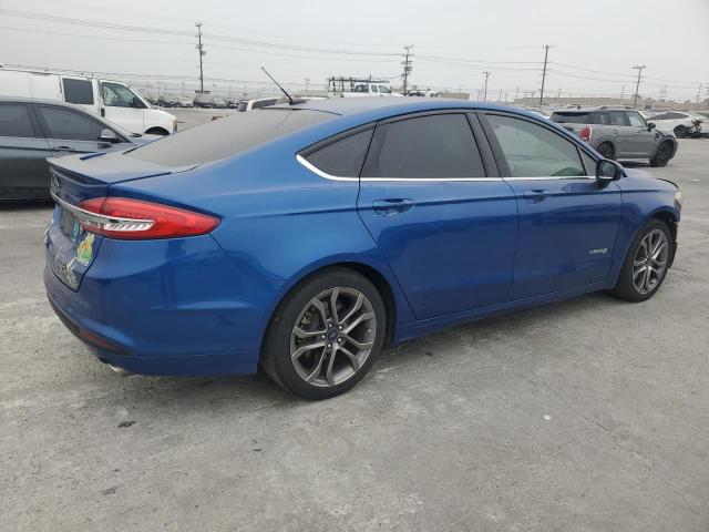 FORD FUSION SE 2017 blue  hybrid engine 3FA6P0LU8HR368061 photo #4