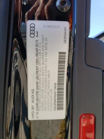 2018 AUDI A4 PREMIUM - WAUDNAF49JA119435