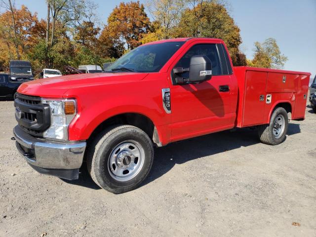 FORD F350 SUPER 2022 red  gas 1FTRF3A64NED06719 photo #1