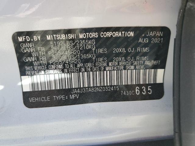 2022 MITSUBISHI OUTLANDER - JA4J3TA82NZ032415