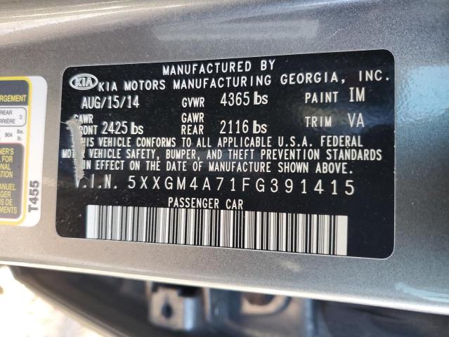 VIN 5XXGM4A71FG391415 2015 KIA Optima, LX no.13