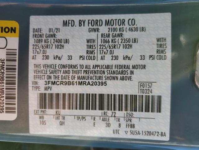 2021 FORD BRONCO SPO - 3FMCR9B61MRA20395