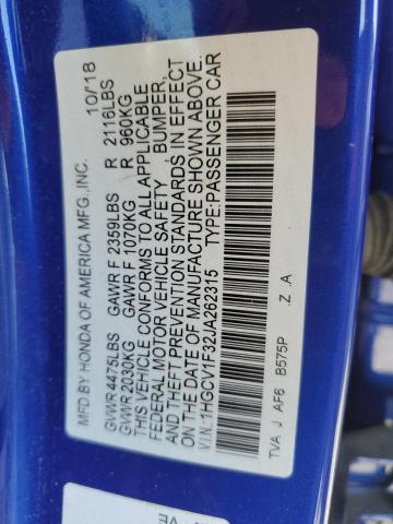 VIN 1HGCV1F32JA262315 2018 Honda Accord, Sport no.12