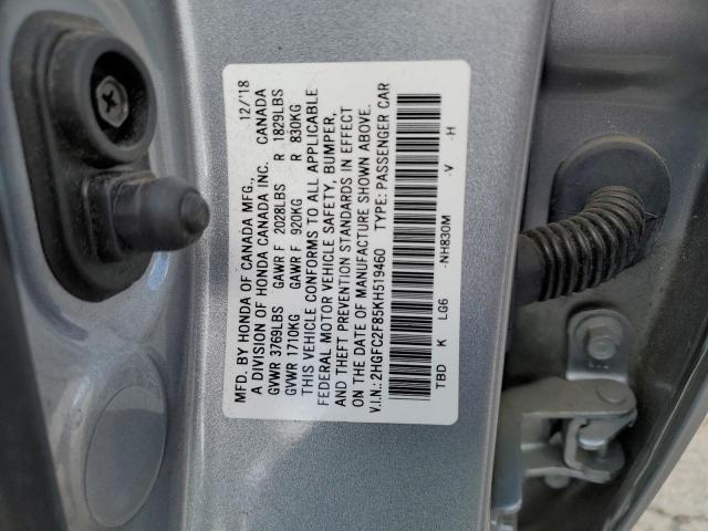 2019 HONDA CIVIC SPOR - 2HGFC2F85KH519460