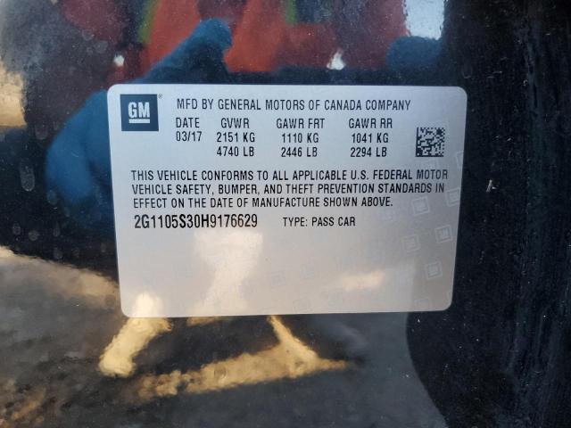 2017 CHEVROLET IMPALA LT - 2G1105S30H9176629