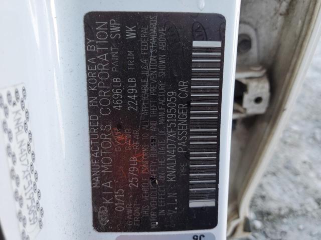 2015 KIA CADENZA PR - KNALN4D7XF5195059