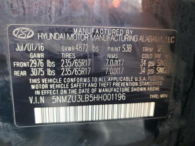 2017 HYUNDAI SANTA FE S - 5NMZU3LB5HH001196