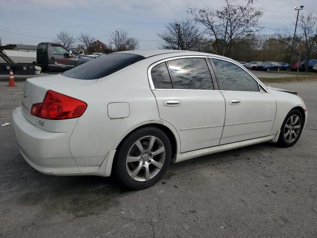 INFINITI G35 2006 white  gas JNKCV51E96M513981 photo #4