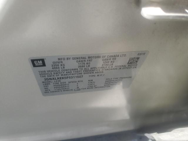 2015 CHEVROLET EQUINOX LS - 2GNALAEK5F6311507