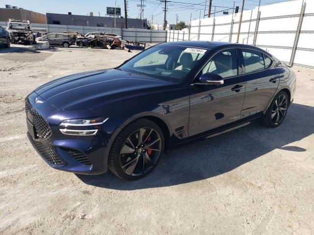 GENESIS G70 BASE 2023 blue  gas KMTG54TE2PU123852 photo #1