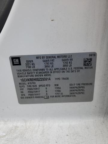 2016 CHEVROLET SILVERADO - 1GCVKREH6GZ293914