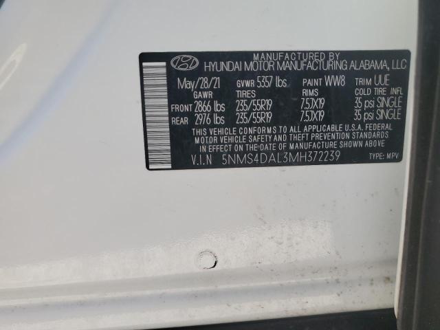 2021 HYUNDAI SANTA FE L - 5NMS4DAL3MH372239