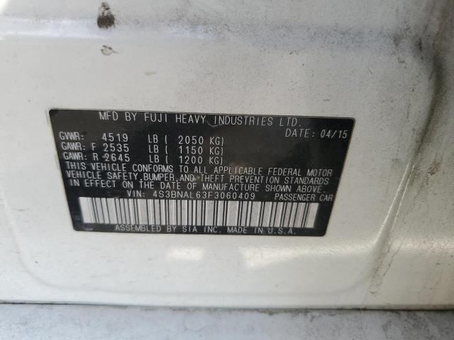 2015 SUBARU LEGACY 2.5 - 4S3BNAL63F3060409