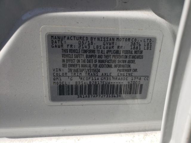 2018 NISSAN SENTRA S - 3N1AB7AP7JY315634