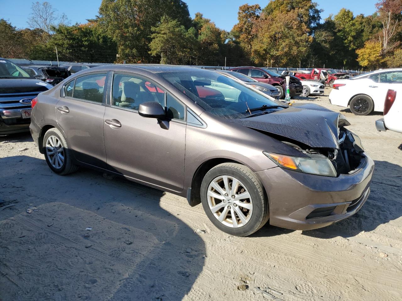 Lot #3020904849 2012 HONDA CIVIC EX