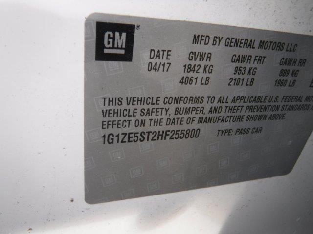2017 CHEVROLET MALIBU LT - 1G1ZE5ST2HF255800